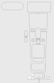 Chery Tiggo 8 Pro матовая пленка на консоль