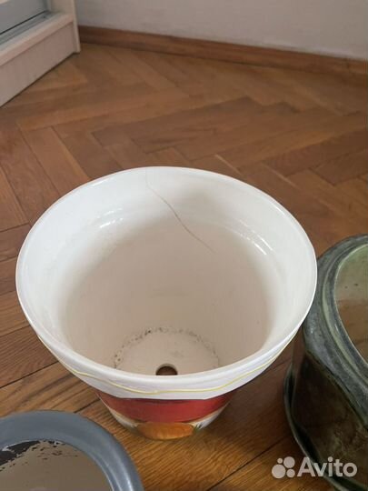 Горшки керамические, пластиковые