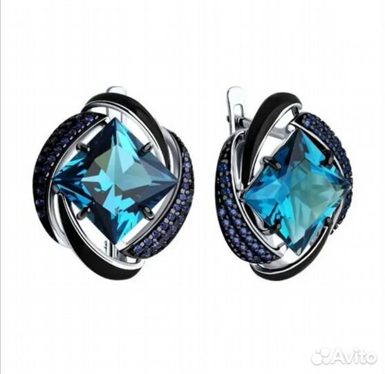 Комплект кольцо и серьги