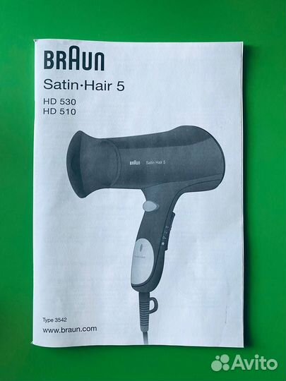 Фен Braun Satin Hair 5 HD530 Iontec, Новый