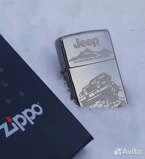 Зажигалка Zippo 150 с изображением jeep, новая