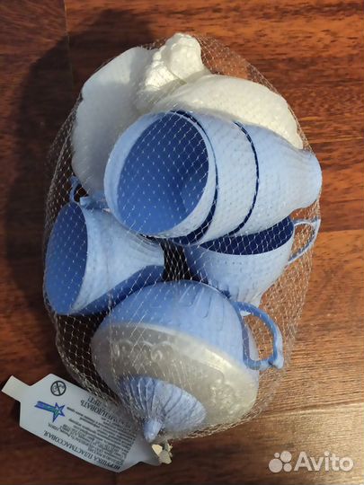 Детский набор посуды Чайный сервиз голубой