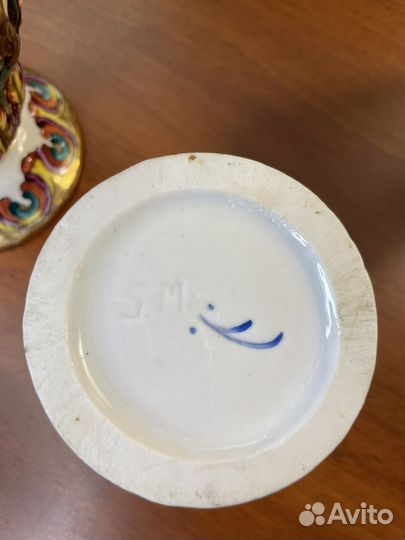 Парные вазы. Фаянс. Италия