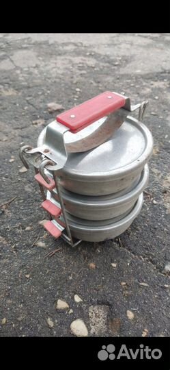 Набор тарелок походных с крышками