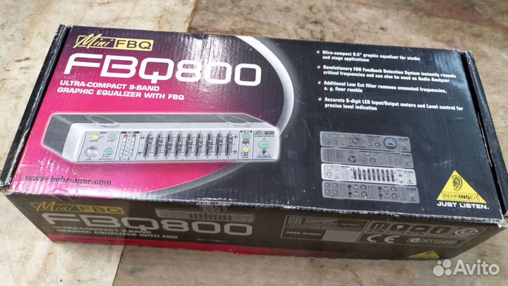 Эквалайзер behringer fbq 800