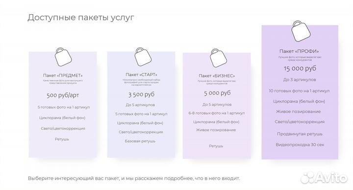 Фотосъёмка для маркетплейсов Wildberries, ozon