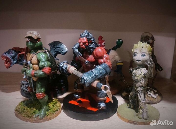 Фигурки персонажей из глины