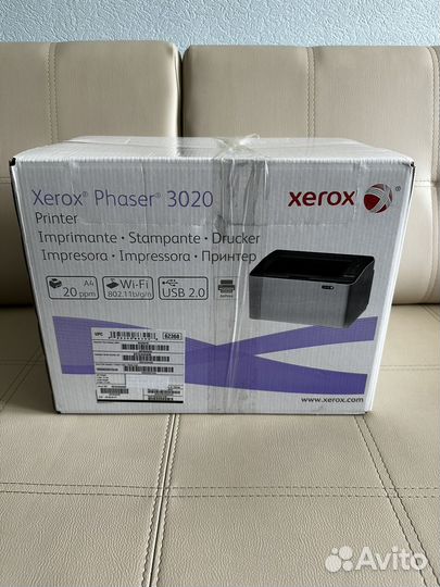 Принтер лазерный xerox Phazer 3020 новый