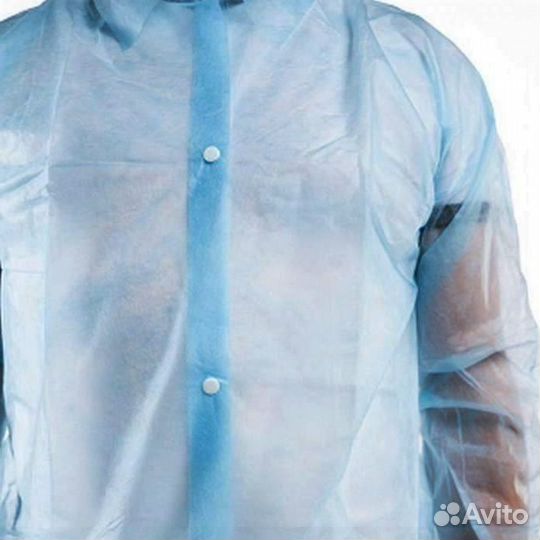 Халат одноразовый на кнопках