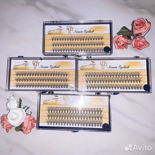 Пучки накладные 10д ресницы классика