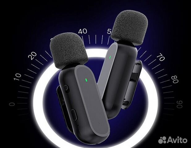 Беспроводной микрофон петличка Type-C с кейсом