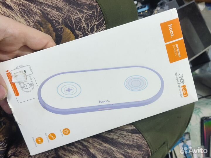 Беспроводная зарядка 2в1 для apple Watch и iPhone