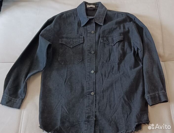 Чёрная рубаха оверсайз