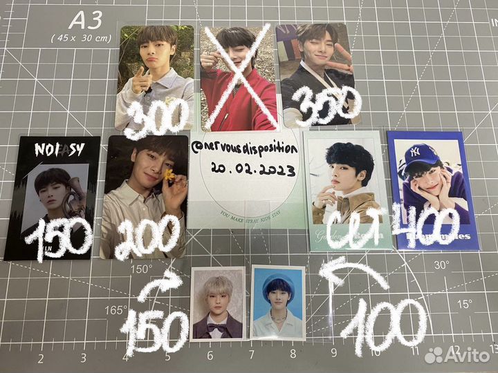 Карты фотокарты stray kids стрей кидс чонин