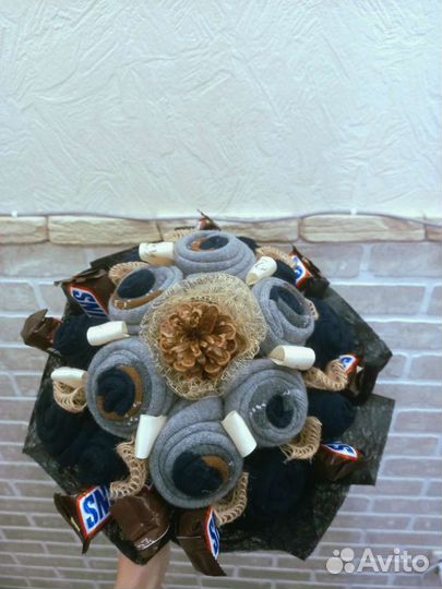 Букет из носочков. Подарок мужчине