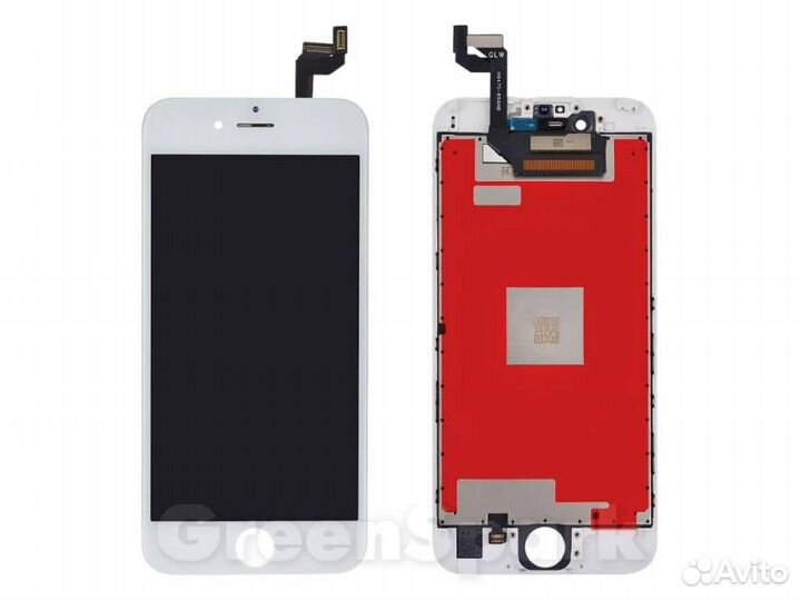 Дисплей для iPhone 6S +тач белый с рамкой Premium