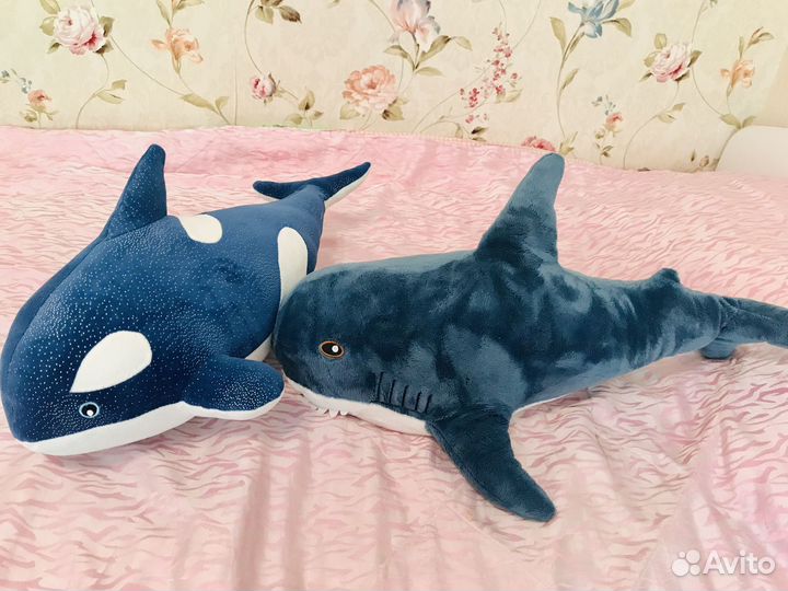 Игрушки: акула, касатка