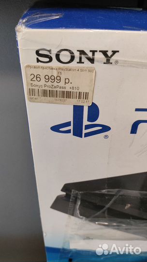 Playstation 4 slim 500gb джойстик 2 игры + 115