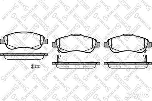 001 081B-SX 1289 02 колодки дисковые п Honda