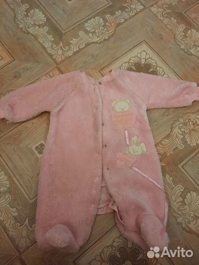 Зимняя шапочка р. 40-42 и комбинезон 62