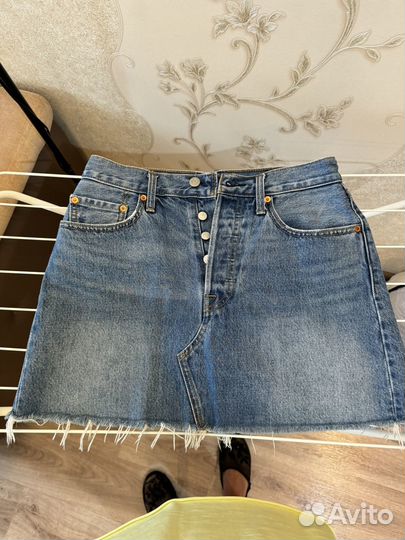 Джинсовая юбка levis 28