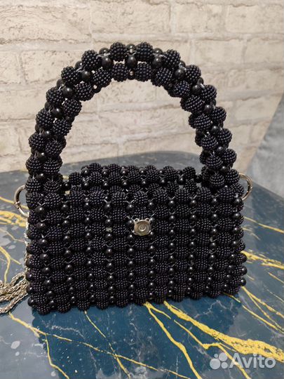 Сумка женская из бусин ручной работы