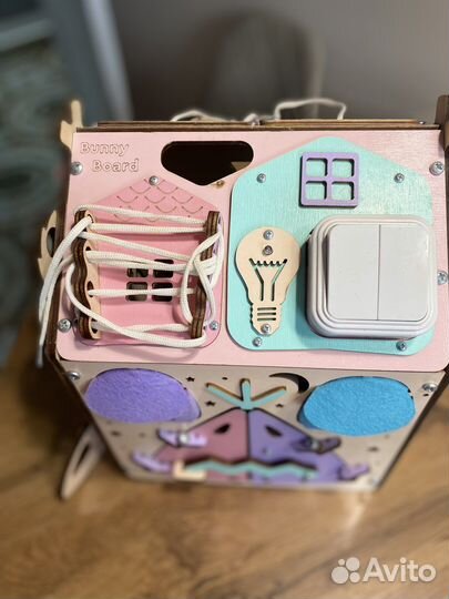 Бизиборд домик со светом большой