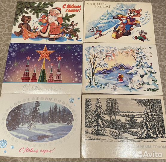 Открытки новый год СССР