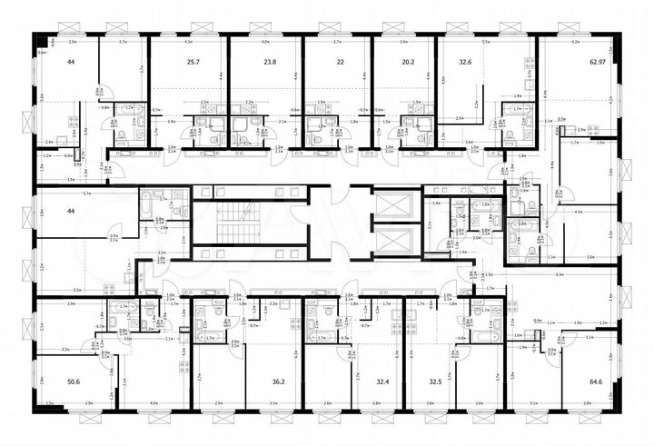Квартира-студия, 50,6 м², 10/17 эт.