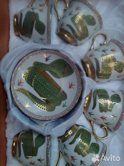 Кофейный - чайный сервиз,новый