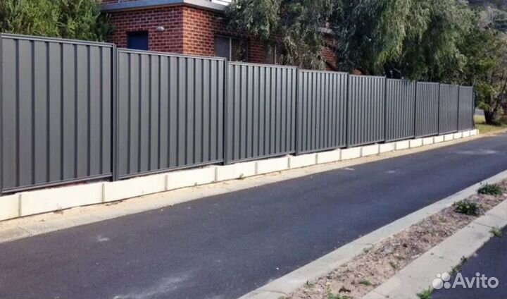 Забор металлический за 1 день качественно