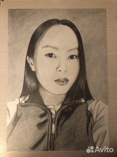 Портрет по фото карандашом