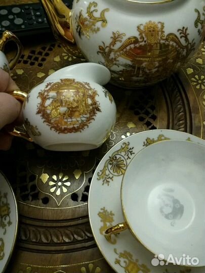 Чайный сервиз на 6 персон. Из тонкого китайского ф