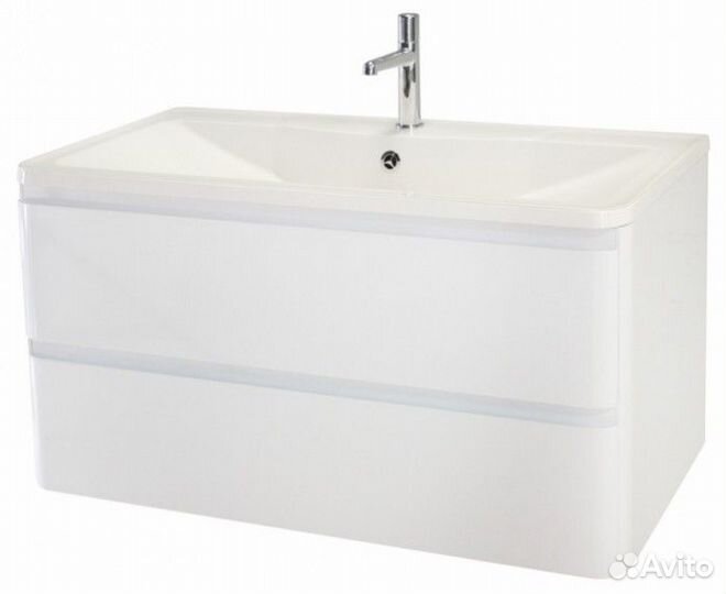 Тумба с раковиной BelBagno Albano 80 Bianco Lucido