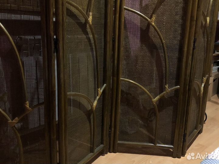 Ширма из ротанга