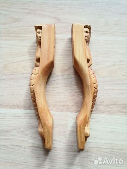 Дверные ручки деревянные