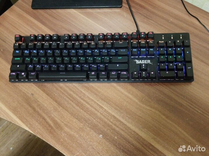 Игровая клавиатура с подсветкой Dexp Saber