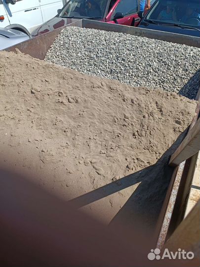 Щебень, песок строительный