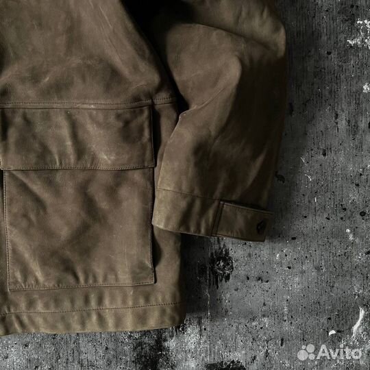 Винтаж 1990 vintage timberland кожа пальто leather