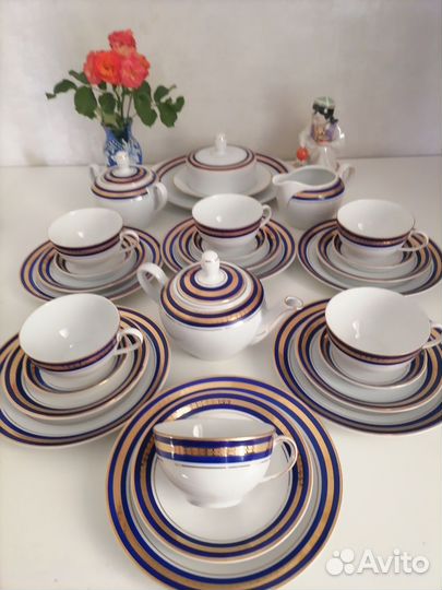 Фарфоровый чайный сервиз гдр