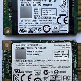 SSD Msata samsung 256gb MLC Долговечный