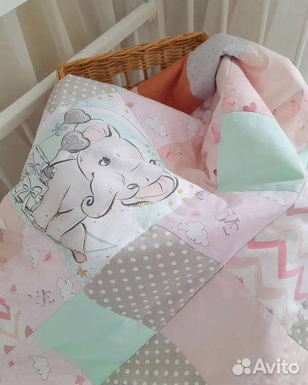 Летнее одеяло-пледик для девочки новое
