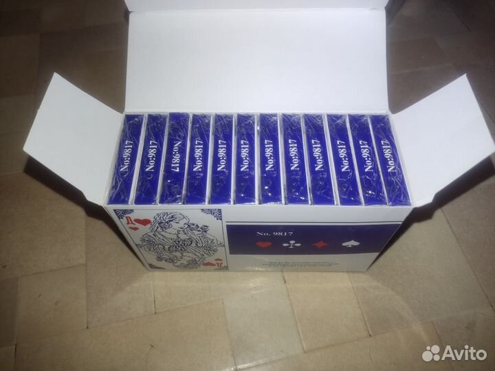 Карты игральные с пластиковым покрытием дама, 36