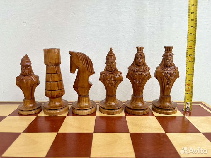 Шахматы СССР Рыцари Ручная работа Дерево