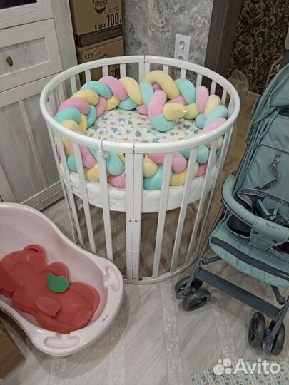 Круглая кроватка