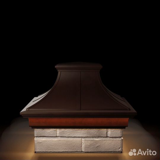 Колпак на забор с подсветкой premium