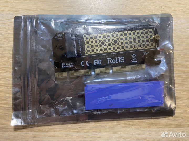SSD M.2 NVMe адаптер M2 переходник PCI-E X4 X16