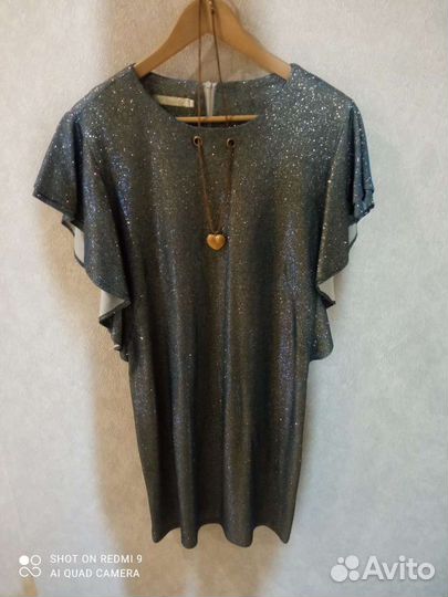 Блестящее вечернее платье