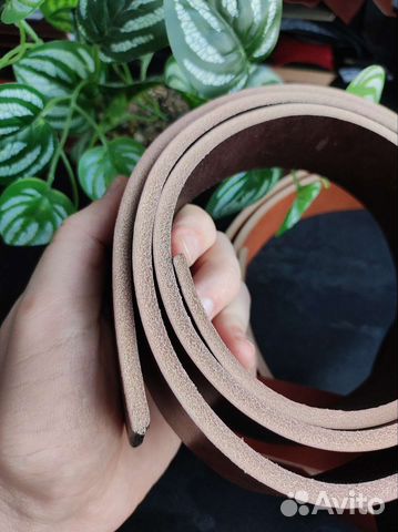 Очень толстый ремень из натуральной кожи