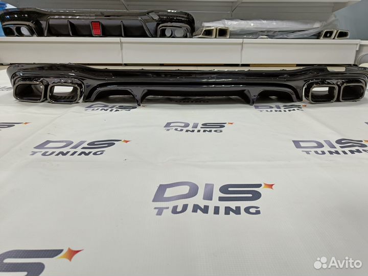 Диффузор Mercedes E-class w213 рест. 63s AMG Black